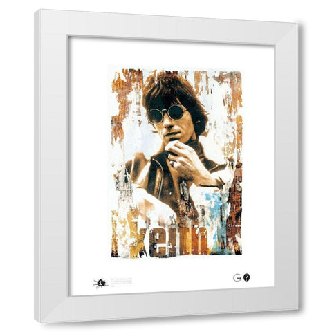 Keith Shades White Modern Wood Framed Art Print by Frontline