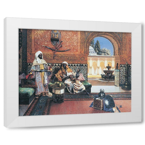 Kasbah White Modern Wood Framed Art Print by Unknown