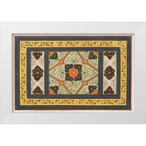 Magic Carpet I White Modern Wood Framed Art Print by Unknown