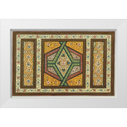 Magic Carpet II White Modern Wood Framed Art Print by Unknown