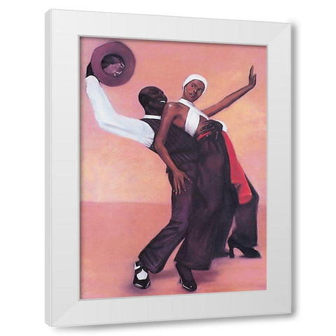 Dance Finale White Modern Wood Framed Art Print by Unknown
