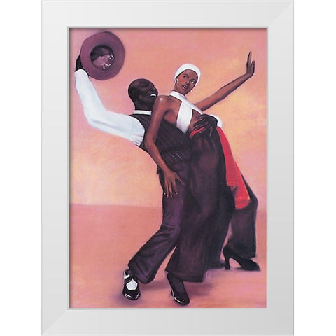 Dance Finale White Modern Wood Framed Art Print by Unknown