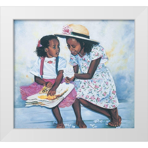 Thats Mine White Modern Wood Framed Art Print by Unknown