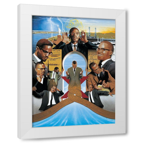 Equalizer White Modern Wood Framed Art Print by Unknown