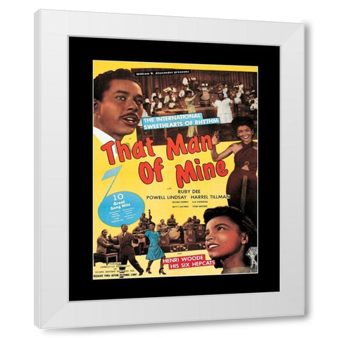 Man of Mine White Modern Wood Framed Art Print by Unknown