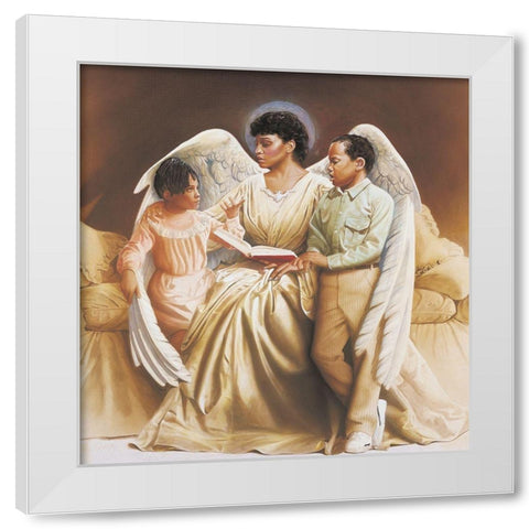 Archangel II White Modern Wood Framed Art Print by Unknown