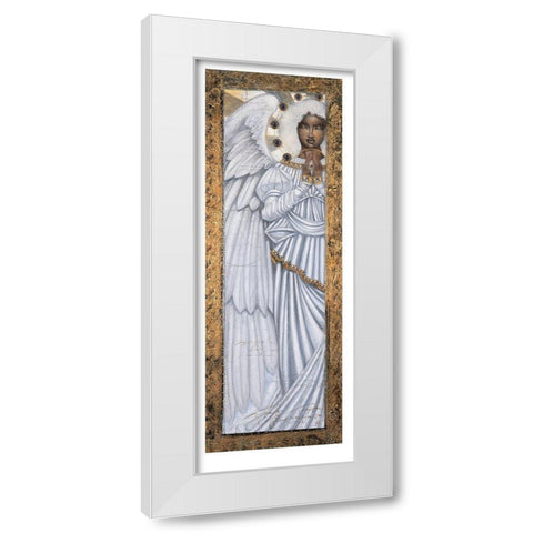Archangel Left White Modern Wood Framed Art Print by Unknown