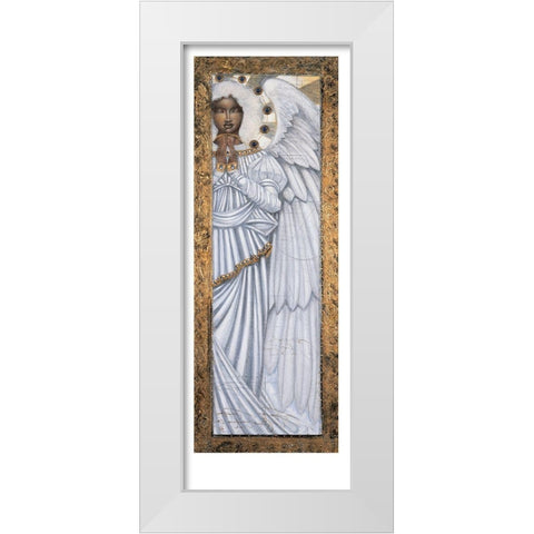 Archangel Right White Modern Wood Framed Art Print by Unknown