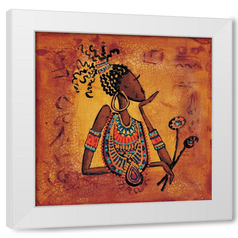 De vous a moi I White Modern Wood Framed Art Print by Vital, Isabelle