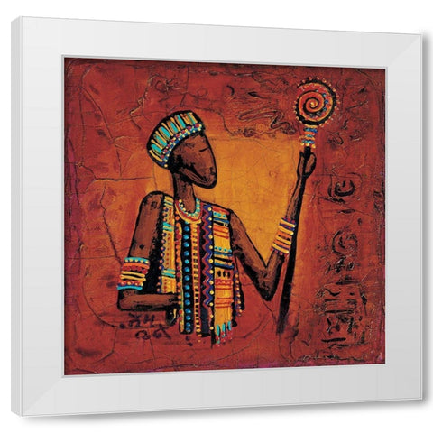 De vous a moi IV White Modern Wood Framed Art Print by Vital, Isabelle