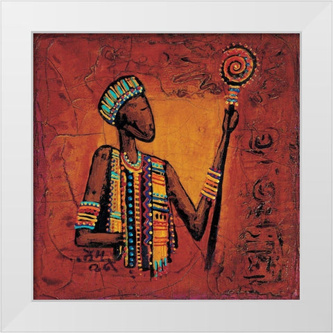 De vous a moi IV White Modern Wood Framed Art Print by Vital, Isabelle