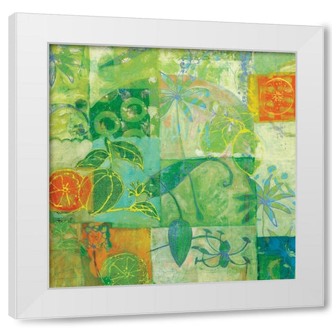 Pamplemousse et anis White Modern Wood Framed Art Print by Carvalho, Cecile de