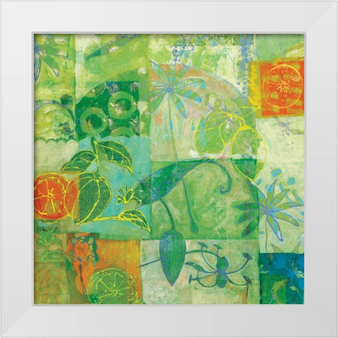 Pamplemousse et anis White Modern Wood Framed Art Print by Carvalho, Cecile de