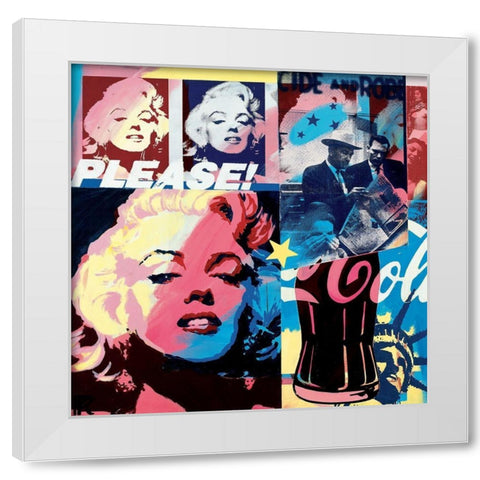 Please White Modern Wood Framed Art Print by Raynal, Paul