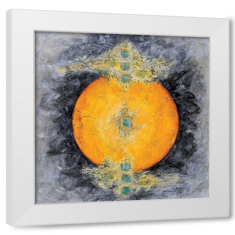 Vers le centre White Modern Wood Framed Art Print by Arthure