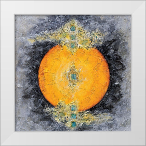 Vers le centre White Modern Wood Framed Art Print by Arthure