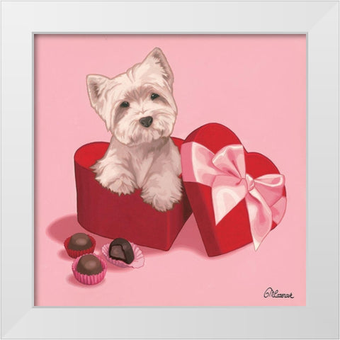 Gourmandise White Modern Wood Framed Art Print by Cazenave, Maryline