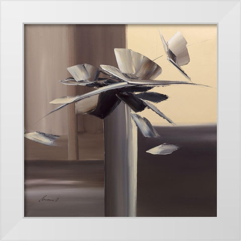 Purete White Modern Wood Framed Art Print by Tramoni, Oliver