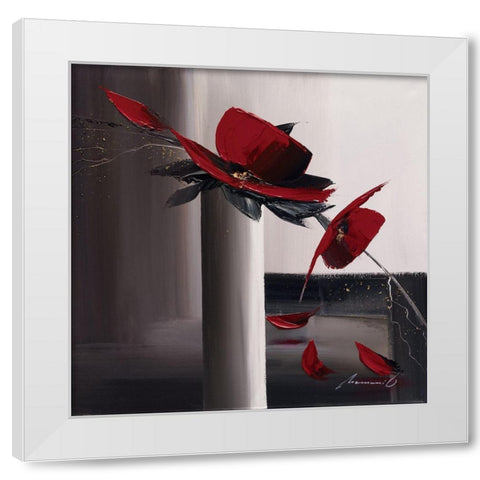 Geometrie florale I White Modern Wood Framed Art Print by Tramoni, Oliver