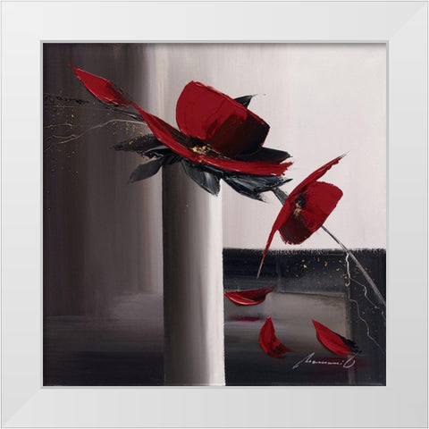 Geometrie florale I White Modern Wood Framed Art Print by Tramoni, Oliver