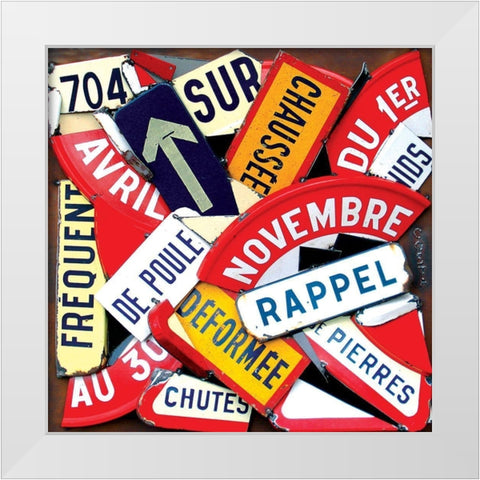 Davril a Novembre White Modern Wood Framed Art Print by Costa, Fernando