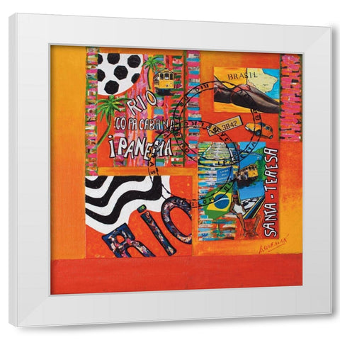 Rio de Janeiro White Modern Wood Framed Art Print by Wozniak, Sophie