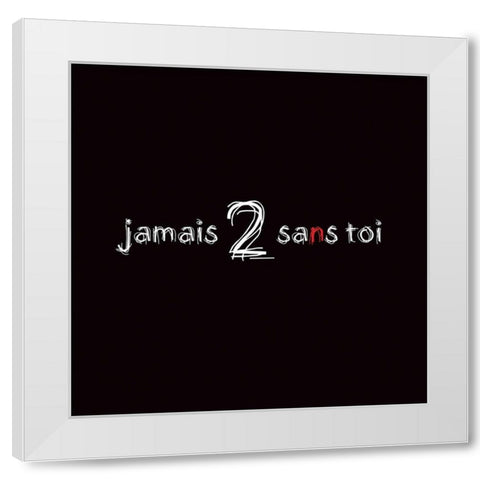 Jamais 2 White Modern Wood Framed Art Print by Cilpa, Audrey and Fabrice