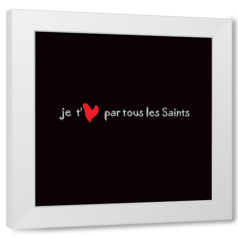 Par tous White Modern Wood Framed Art Print by Cilpa, Audrey and Fabrice