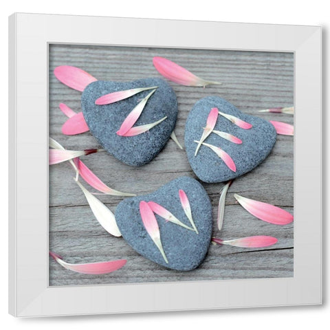 Zen III White Modern Wood Framed Art Print by BRAUN Studio