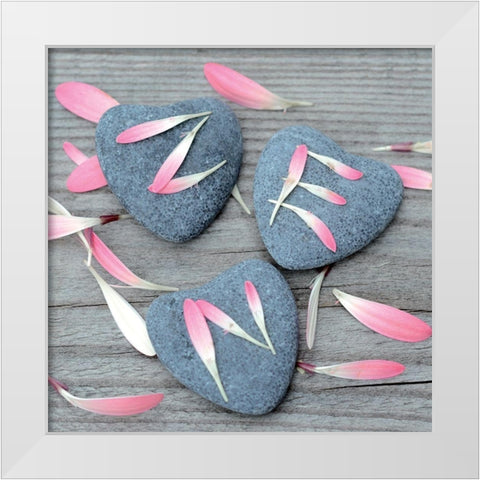 Zen III White Modern Wood Framed Art Print by BRAUN Studio