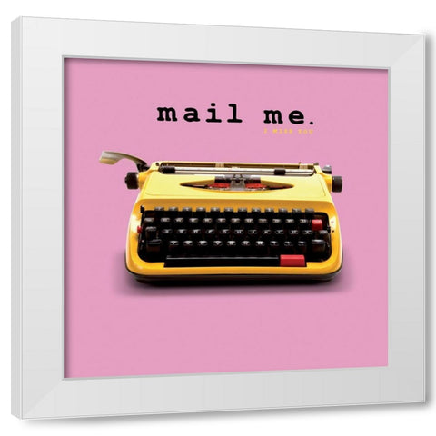 Mailme White Modern Wood Framed Art Print by BRAUN Studio