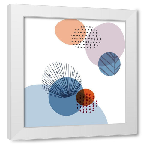 Organic 1 White Modern Wood Framed Art Print by Braun Studio