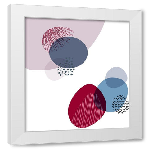Organic 2 White Modern Wood Framed Art Print by Braun Studio