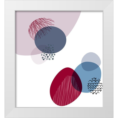 Organic 2 White Modern Wood Framed Art Print by Braun Studio