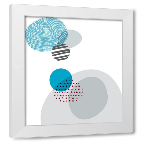 Organic 3 White Modern Wood Framed Art Print by Braun Studio