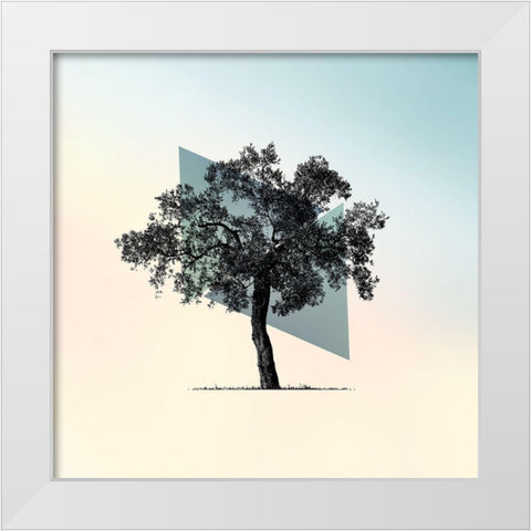 Spectrum 1 White Modern Wood Framed Art Print by Braun Studio