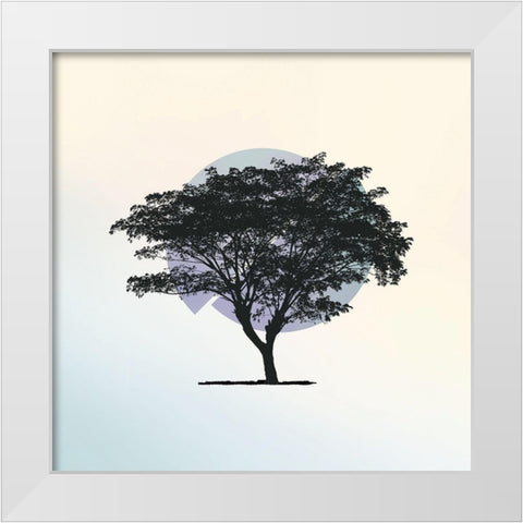 Spectrum 2 White Modern Wood Framed Art Print by Braun Studio