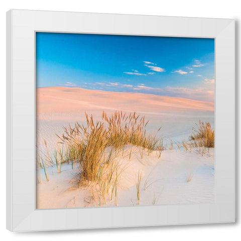 Plage 14 White Modern Wood Framed Art Print by Braun Studio