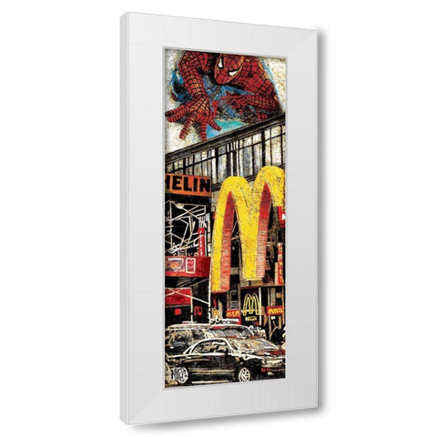 Best Musica (detail) II White Modern Wood Framed Art Print by Arietti, Fabienne