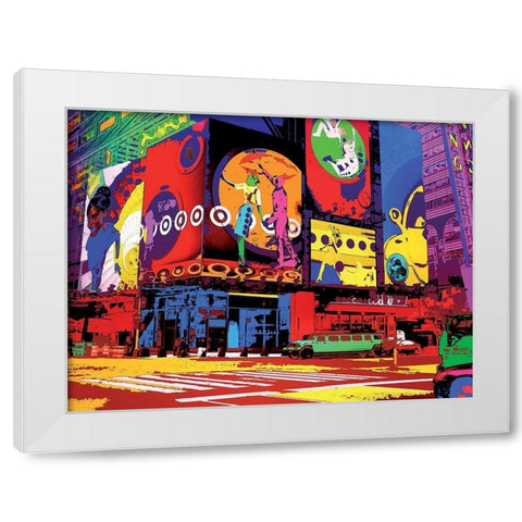 Pub White Modern Wood Framed Art Print by Potron, Geraldine