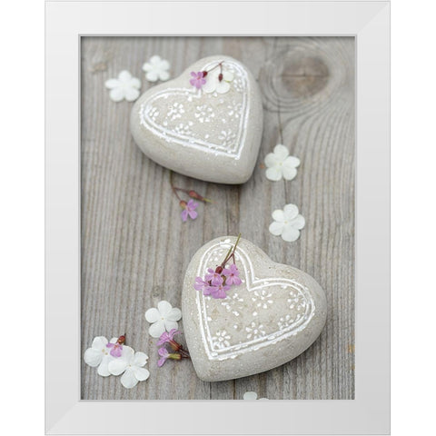 Love Etcâ€¦ White Modern Wood Framed Art Print by Chatelain, Sonia