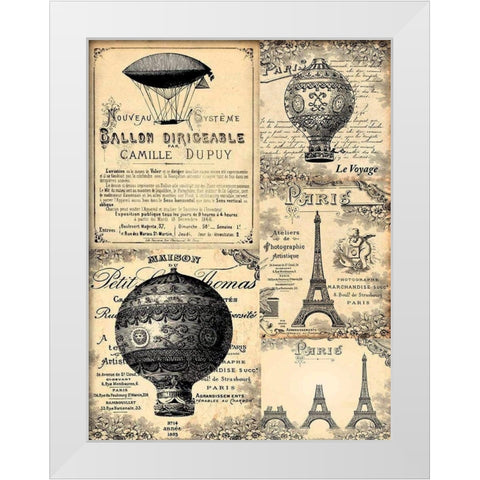 Gravures anciennes White Modern Wood Framed Art Print by BRAUN Studio