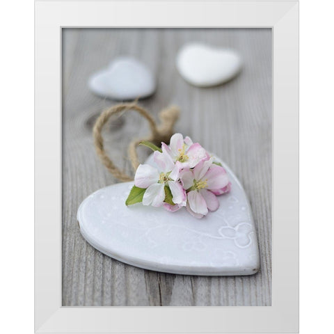 Charming Love White Modern Wood Framed Art Print by Chatelain, Sonia