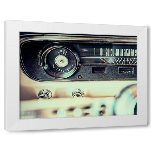 Vintage car 1 White Modern Wood Framed Art Print by Braun Studio