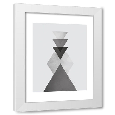 Danish Abstract 2 White Modern Wood Framed Art Print by Braun Studio