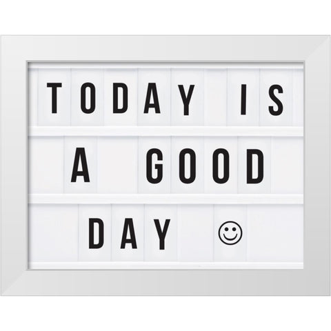 A good day White Modern Wood Framed Art Print by Braun Studio