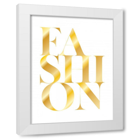 Fashion White Modern Wood Framed Art Print by Braun Studio