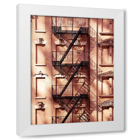 Escaliers 2 White Modern Wood Framed Art Print by BRAUN Studio