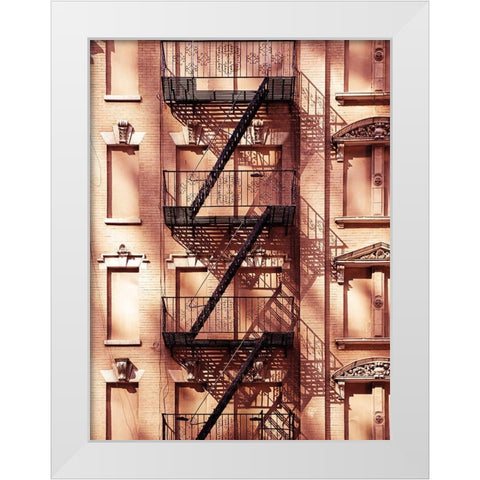 Escaliers 2 White Modern Wood Framed Art Print by BRAUN Studio