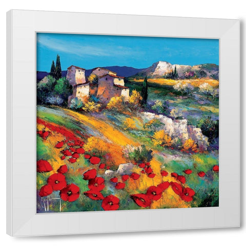 Lumiere du soir White Modern Wood Framed Art Print by Keiflin, Roger